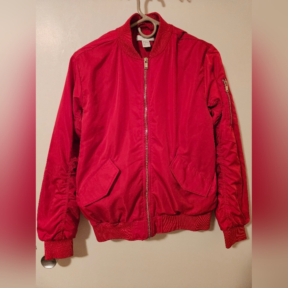 H&M Bomber Jacket Red